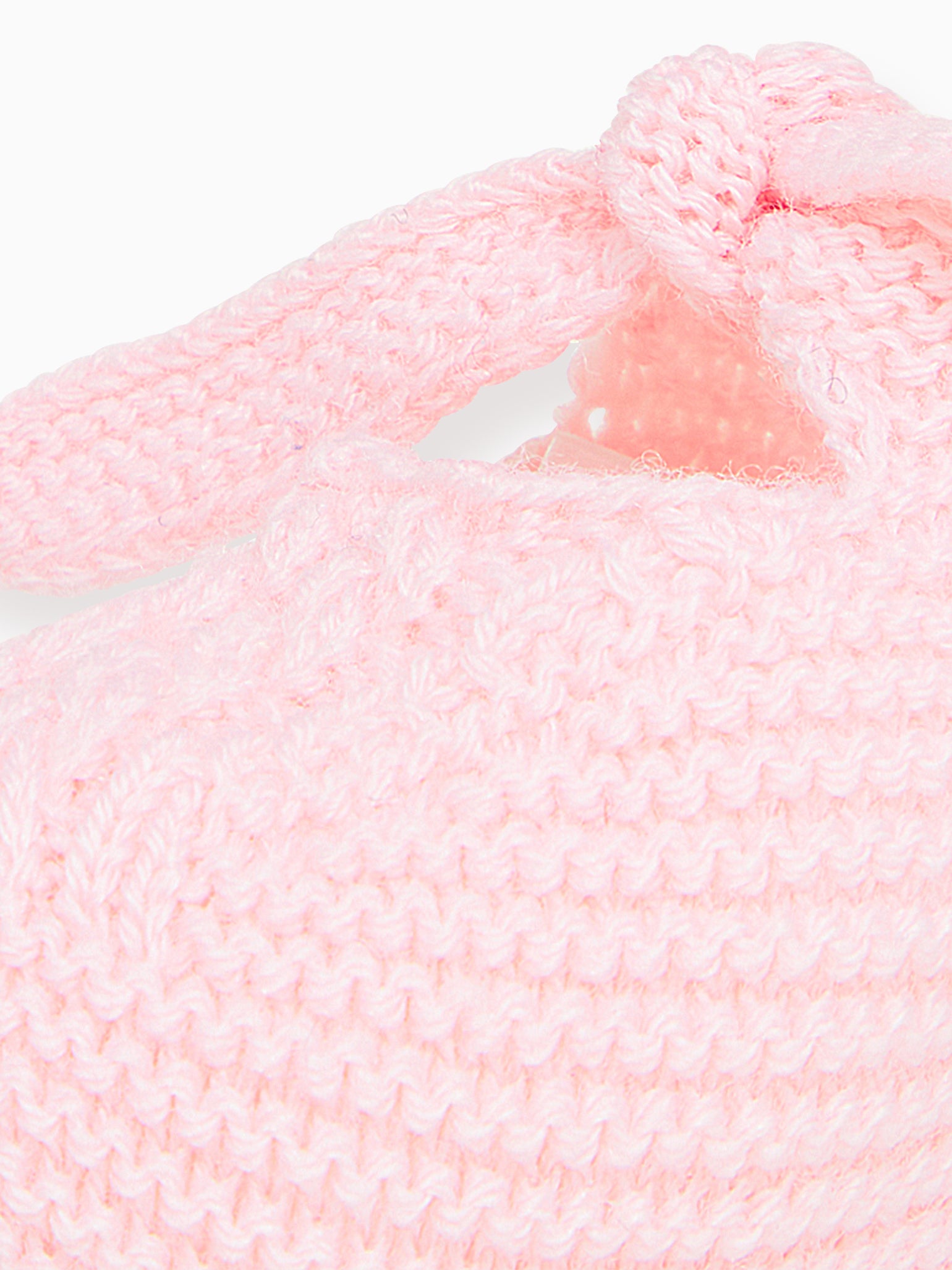 Pink Nata Merino Baby Booties