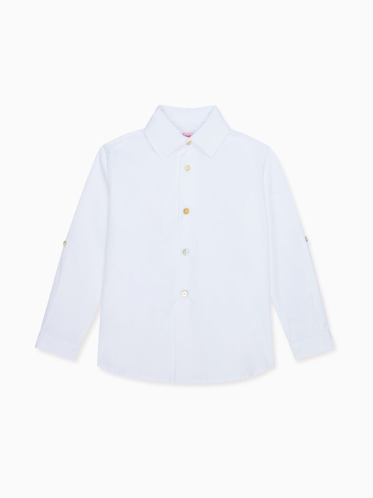 White Nico Long Sleeve Boy Shirt