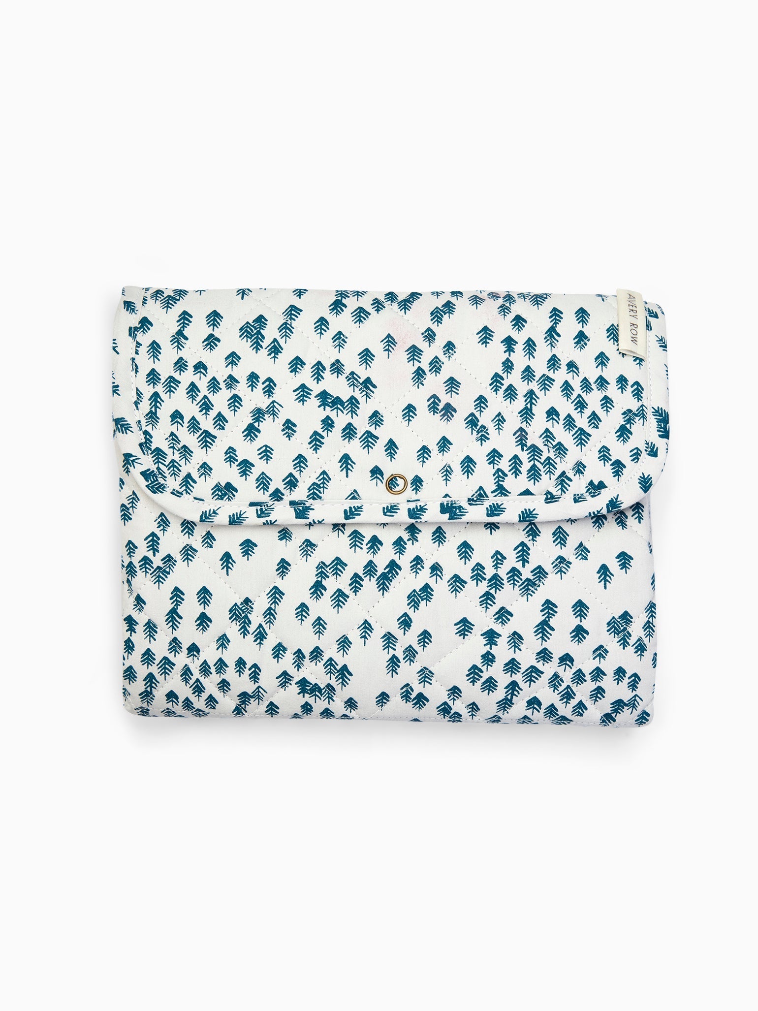 Blue Nordic Forest Travel Changing Mat