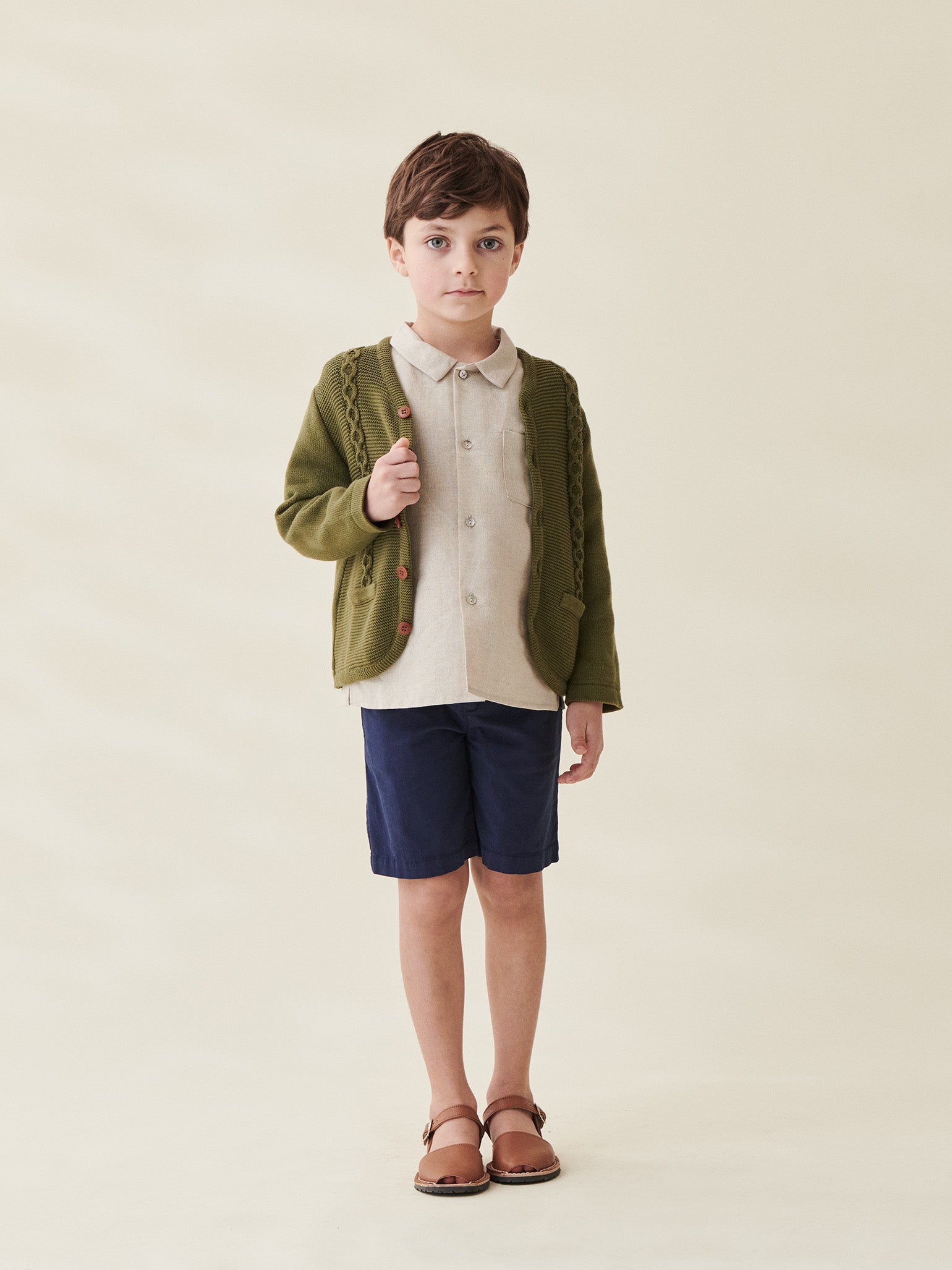 Beige Felipe Boy Shirt