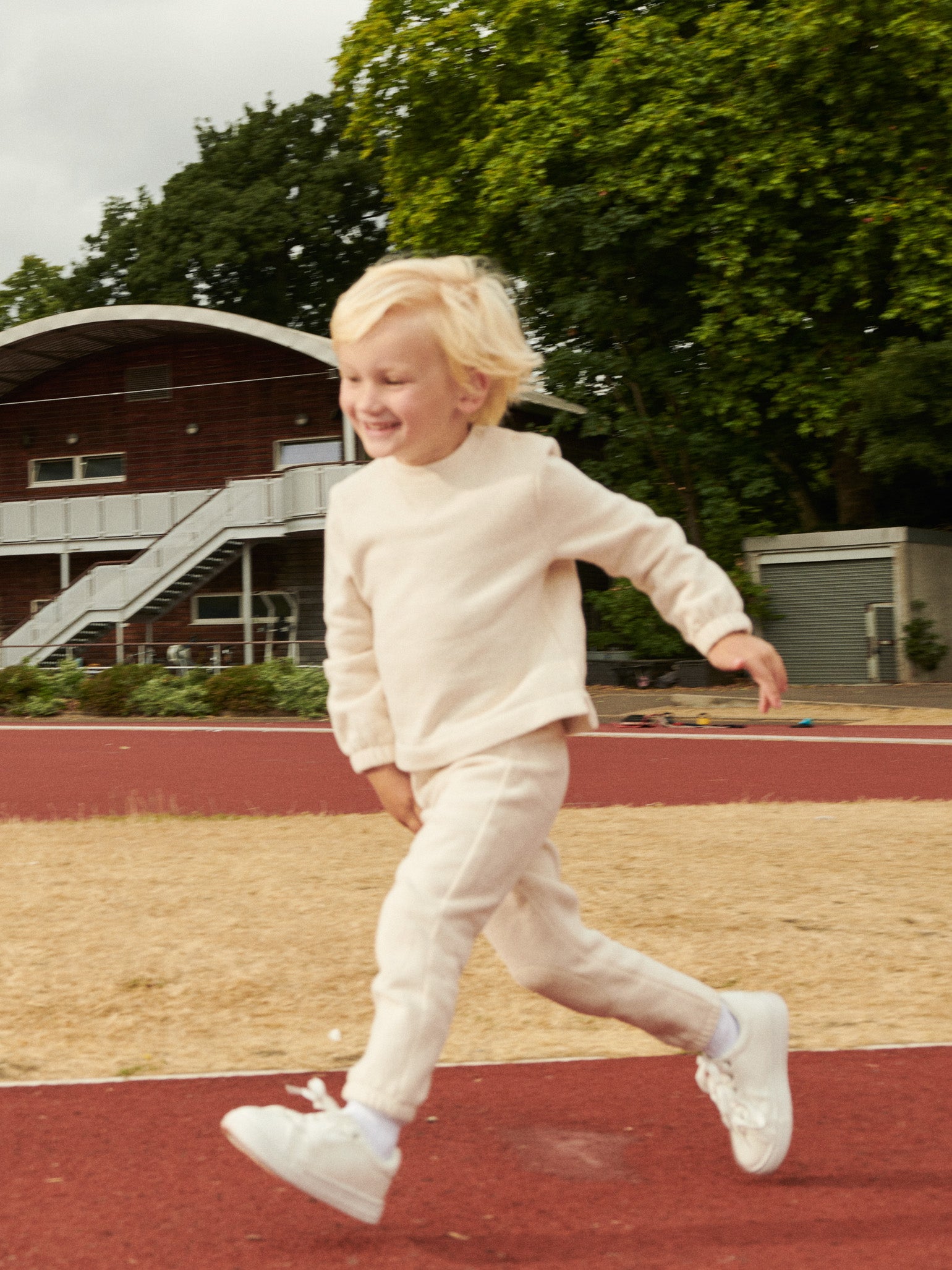 Oatmeal Melange Danica Baby Jogging Bottoms