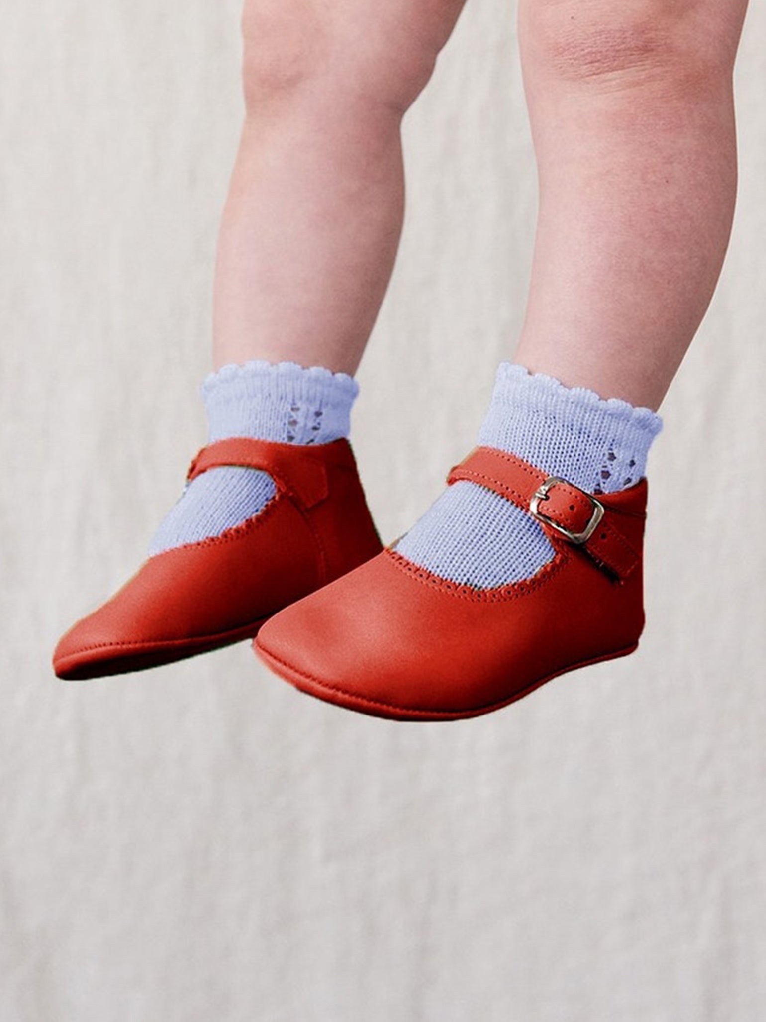 Red Leather Baby Mary Jane Shoes