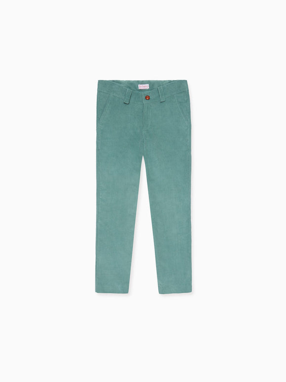 Green Reinaldo Boy Corduroy Trousers