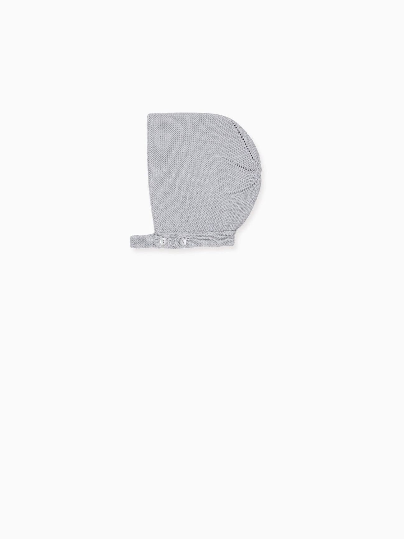 Grey Rilo Cotton Baby Bonnet