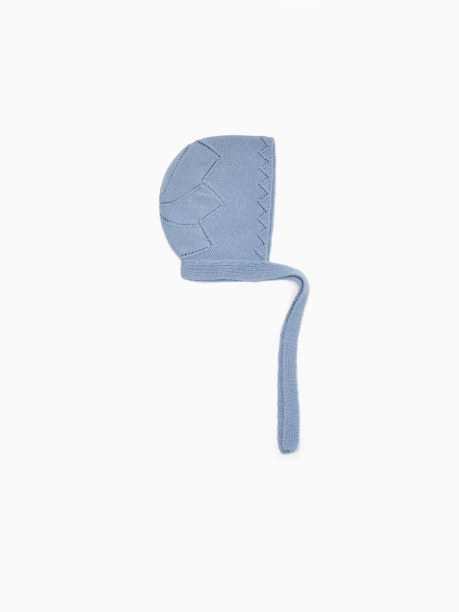 Blue Rixo Merino Baby Bonnet