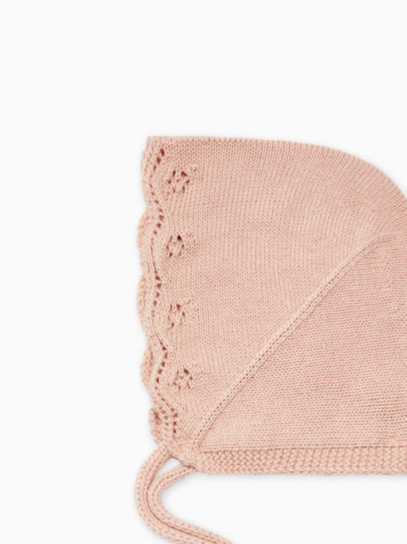 Pink Rixo Cotton Baby Bonnet