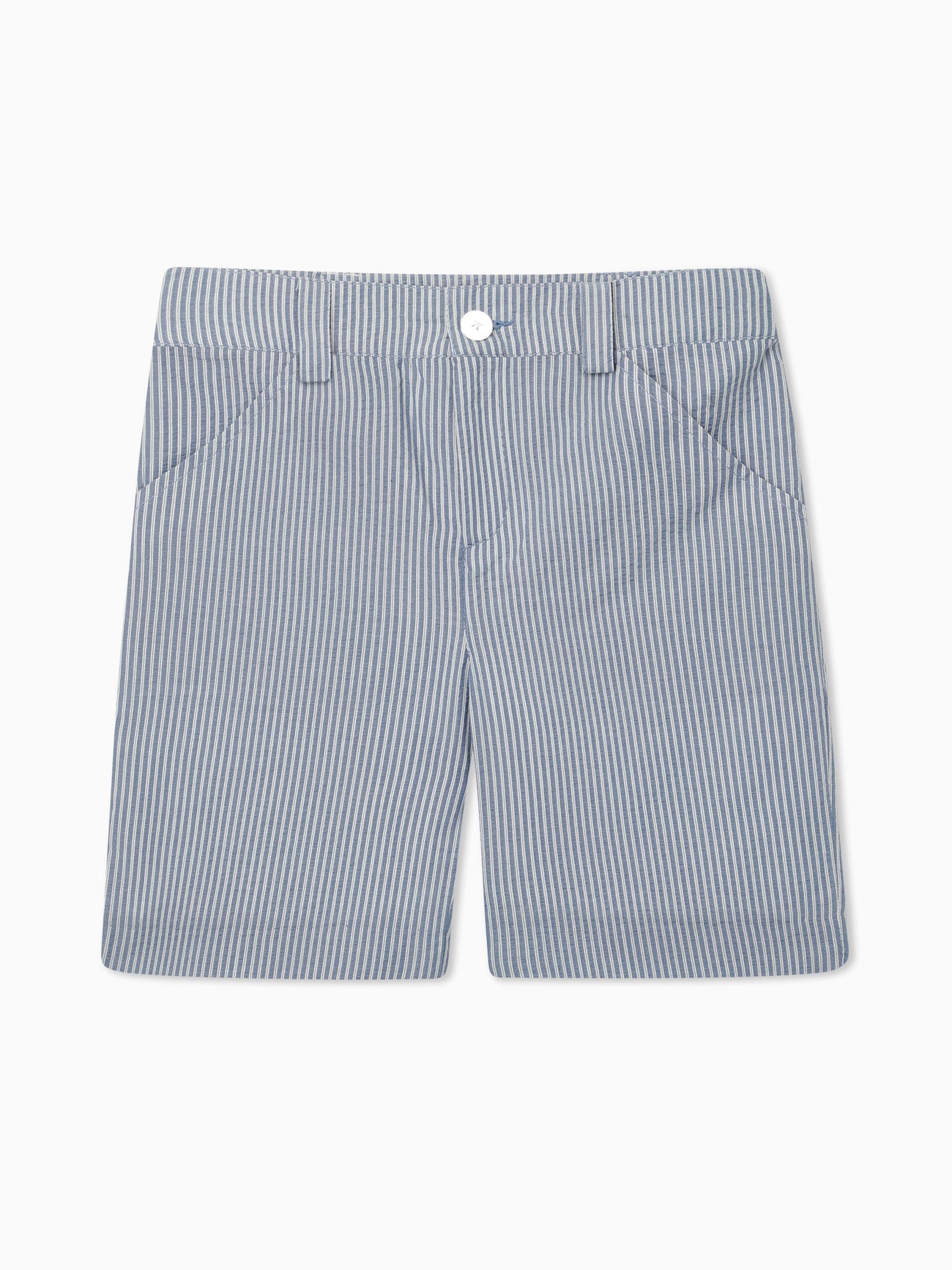 Blue Stripe Romo Boy Bermuda Shorts