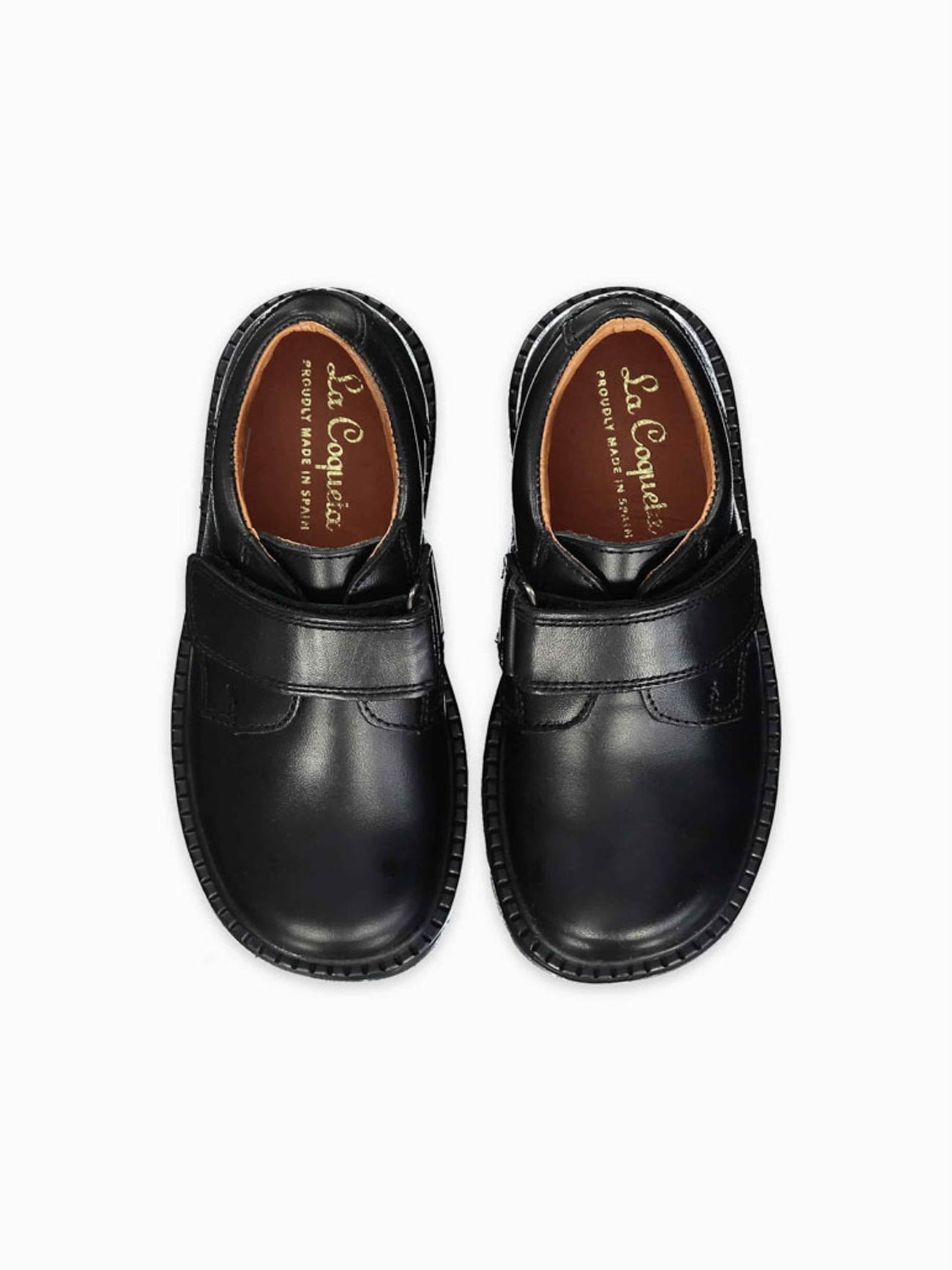 Black Leather Boy Classic School Shoes