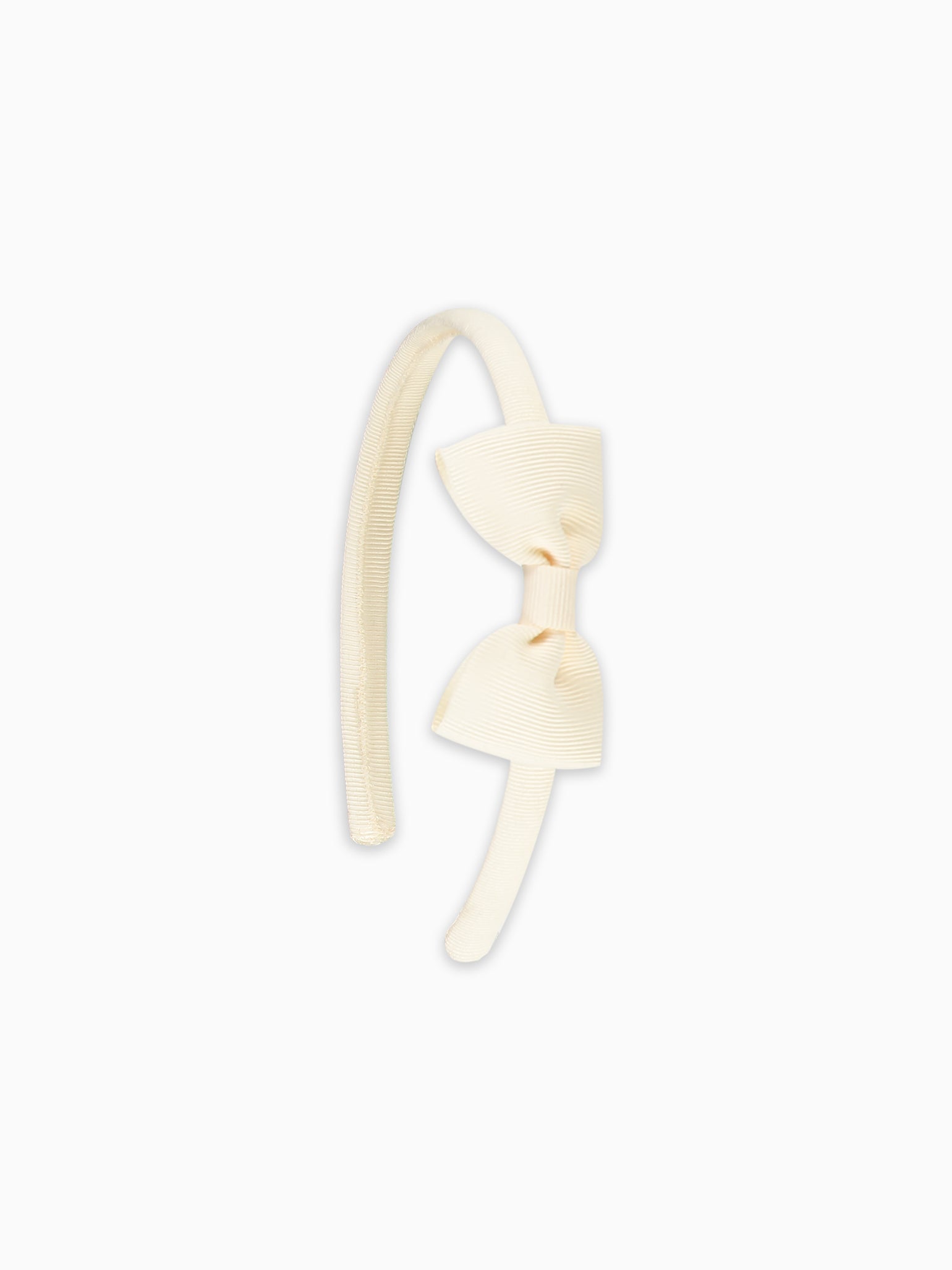 Off White Small Bow Girl Hairband