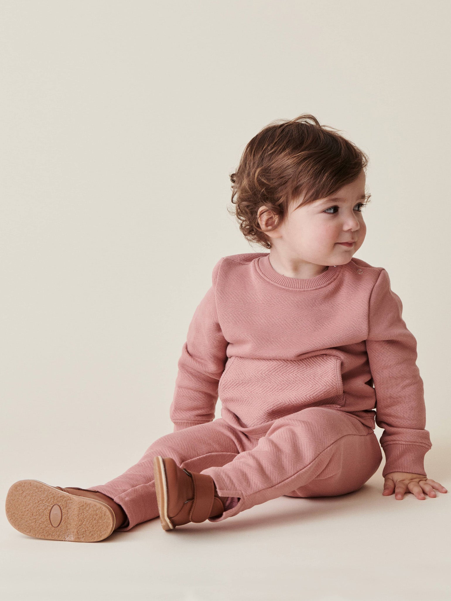 Dusty Pink Saina Baby Girl Sweatshirt