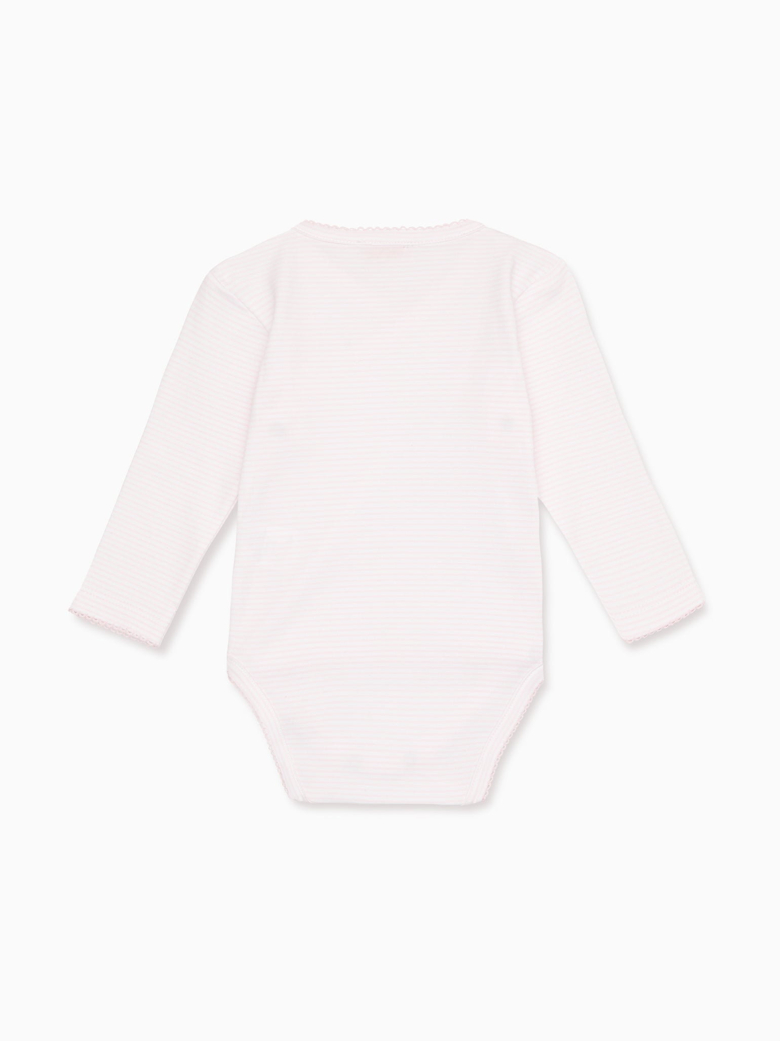 Pink Stripe Kimono Jersey Baby Body Vest