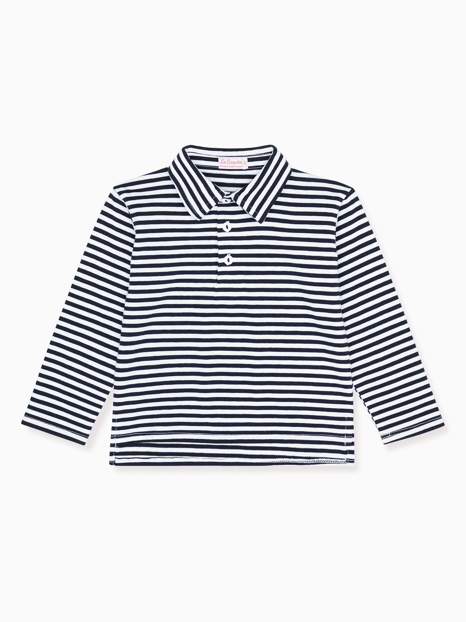 Blue Stripe Vola Boy Polo Shirt